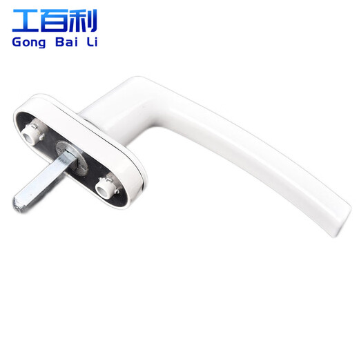 Gongbaili plastic steel window handle, window door and window handle, screen window handle, universal old-fashioned replacement parts, transmission handle (Jingcang Jisuda) white*2 pieces