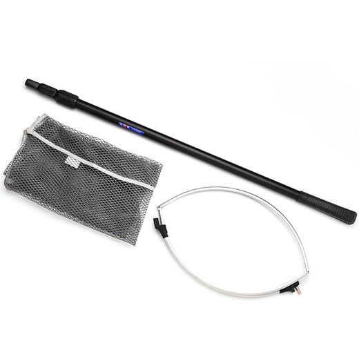 Guangwei (GW) 2.5-meter aluminum alloy fishing gear, rubberized anti-scratch fishing net, folding fishing net pocket, fishing fishing net