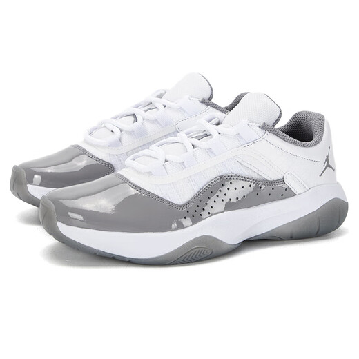 Nike (NIKE) basketball shoes women's shoes summer new AIR JORDAN 11 low top practical cushioning sports shoes light and casual DV2629-101 35.5
