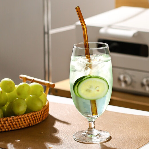 Kawashimaya beer cup high-end glass home Internet celebrity creative large-capacity crystal craft beer special stemware Bavarian style 450ml (2 pieces)