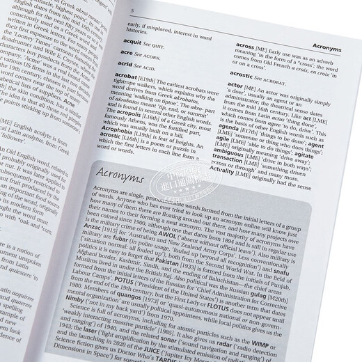 2021版牛津词典 牛津词源词典 Oxford dictionary of word origins 英文原版 进口图书 学习工具书字词典