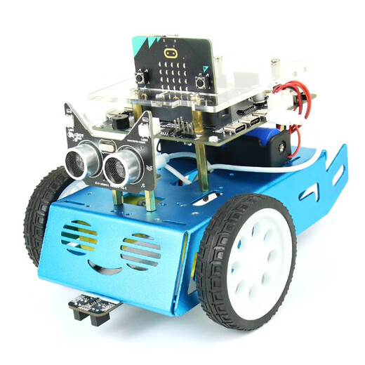 Chuanglebo -Programmierroboter Microbit Smart Car Robot Micro: Bit Kit Grafik Python -Programmierungspaket A: Standardpaket (einschließlich V2 -Motherboard) Traube Zi