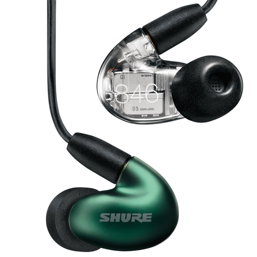 SHURE846 Version claire de deuxième génération / 846UNI CALL VERSION_FOUR-UNIT DYNAGIC IRER FILAGNE FLINAGE HAUTE FIDELITY HIFI CASHONS_IN-EAR SNONFORFING CASHPHONES 846 Green de deuxième génération de deuxième génération