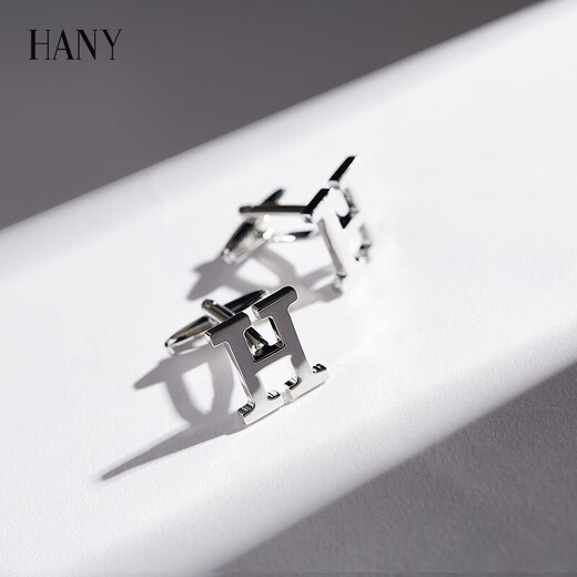 Hany (HANY) black onyx men's shirt cuffs, cuff pins, cuff buttons, French shirt, men's high-end fountain pen, light luxury, high-end simple gift, HANY Zhenzhi