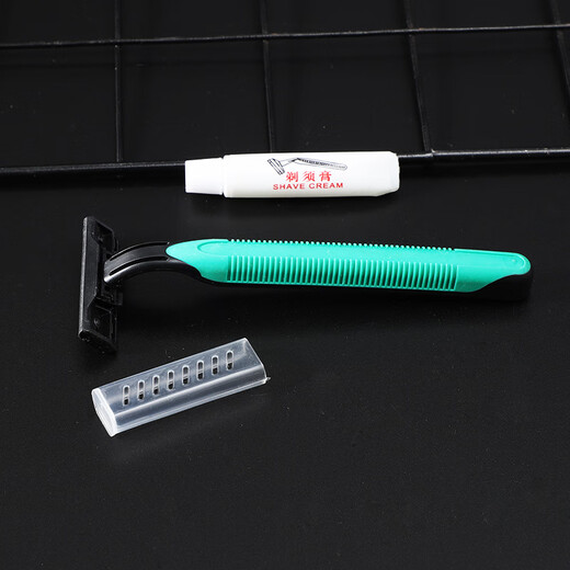 Meijia Life Hotel Supplies Shaver Shaving Cream Set 10 Sets Disposable Travel and Business Supplies
