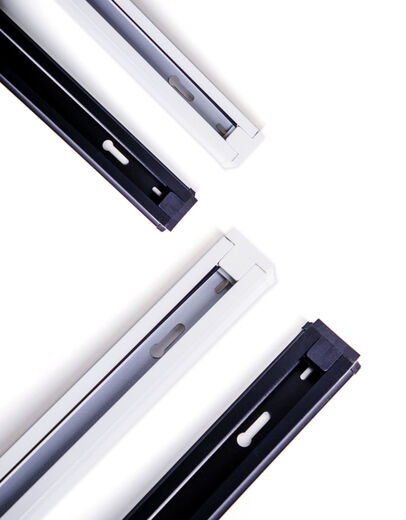 Yilin (yilin) ​​​​​​éclairage sur rail à LED rail de guidage spécial tout en aluminium épaissi magasin de vêtements projecteur deux lignes bande de rail de 1 mètre connecteur de rail bande de rail blanche de 1 mètre