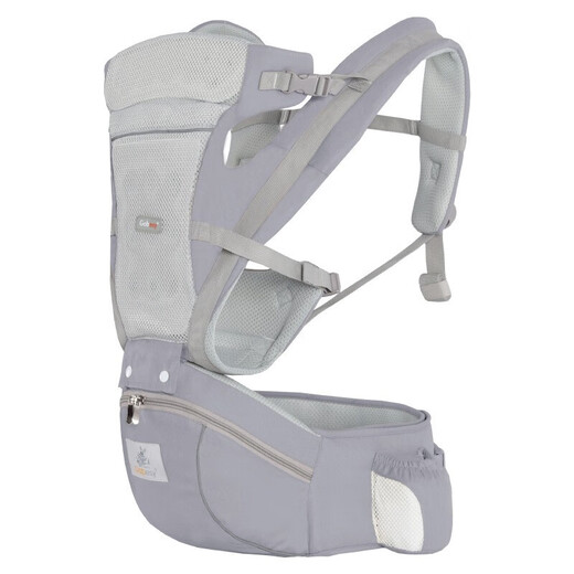 KOIBABY baby carrier, waist stool, front and back type, multi-functional and breathable baby carrier, can be used horizontally, light and breathable, blue multi-functional