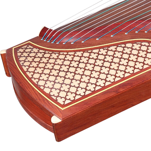 敦煌牌敦煌694L红木系列贝雕专业演奏考级初学者古筝琴上海民族乐器一厂 694D花窗图案(全套配件)