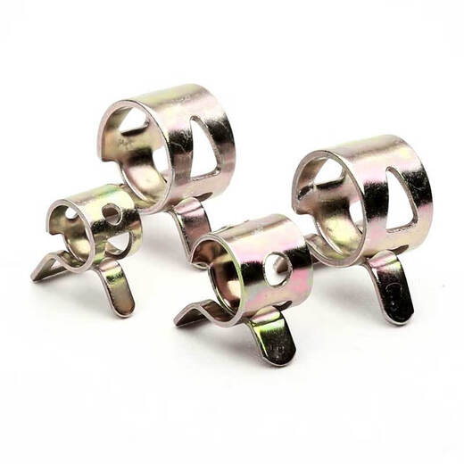 
Fierce work elastic clamp steel belt hoop spring steel clamp hand pinch hose water pipe oil hose 65 manganese steel clamp Q673B inner ring diameter 6mm [20 pieces]