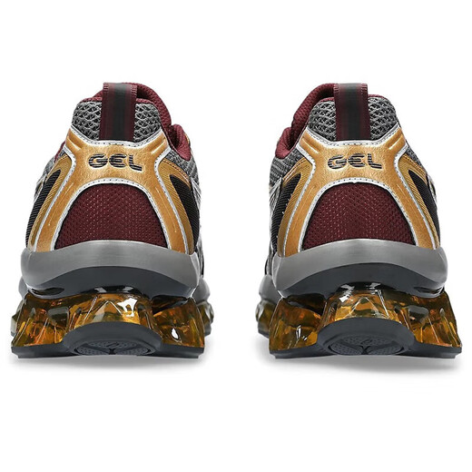 亚瑟士（asics）GEL-QUANTUM KINETIC 复古减震耐磨男士运动休闲鞋跑步鞋 碳灰/金1203A270-021 40.5 标准40.5/US7.5