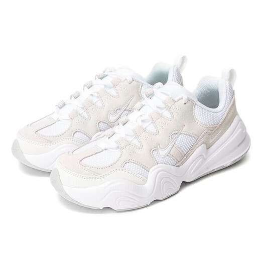 耐克（NIKE）休闲鞋女鞋2025夏季TECHHERA运动鞋透气跑步鞋复古老爹鞋 DR9761-100/灰白 37.5