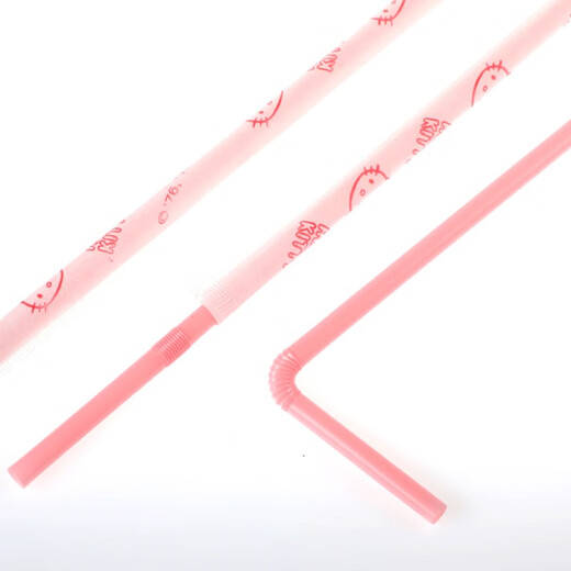 Yekee HelloKitty disposable straws individually packaged and bendable for children and pregnant women to drink fruit juice 25 pieces Y-9404