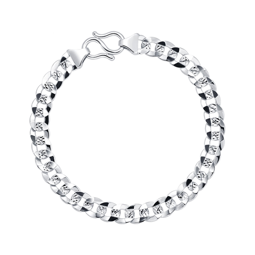 Shengshi Qiyuan platinum bracelet men's pt950 platinum bracelet men's Cuban bracelet men's trendy thick style high-end sense 18.5 cm 22.51 g width 6.6mm