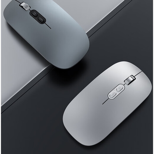 Moyi Mac Apple Wireless Maus-Laptop Dual-Mode BLUETOOTH-MOUSE BLUETOOTH-MOUSE FÜR MACBOOK PRO/AIR/IPAD-Tablet-Zubehör ultimative Version-Metal Grey [One-Click-Rückkehr zum Desktop | Batterie -Upgrade | Niedriges Geräusch und still]