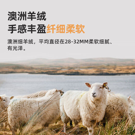 GRGN高档羊绒围巾男士冬季加厚保暖 送男友送父亲生日礼物 【礼盒装】