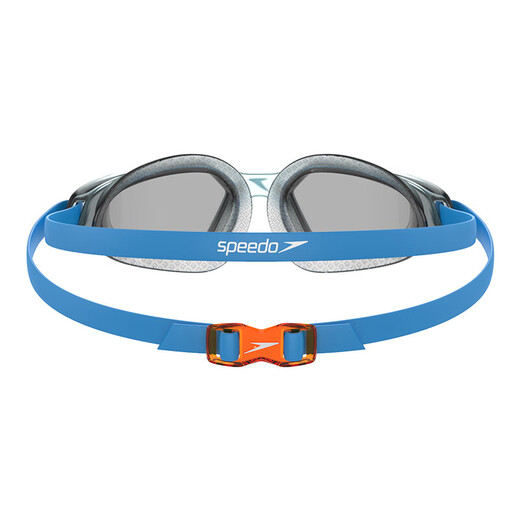 Speedo children's swimming goggles, youth wide-vision coated swimming goggles for boys and girls, high-definition anti-fog, blue/smoke (non-coated)
