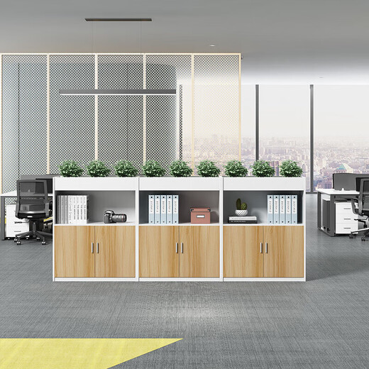 Ximulai flower trough cabinet office partition locker green plant cabinet partition wall file cabinet file cabinet file cabinet-1105