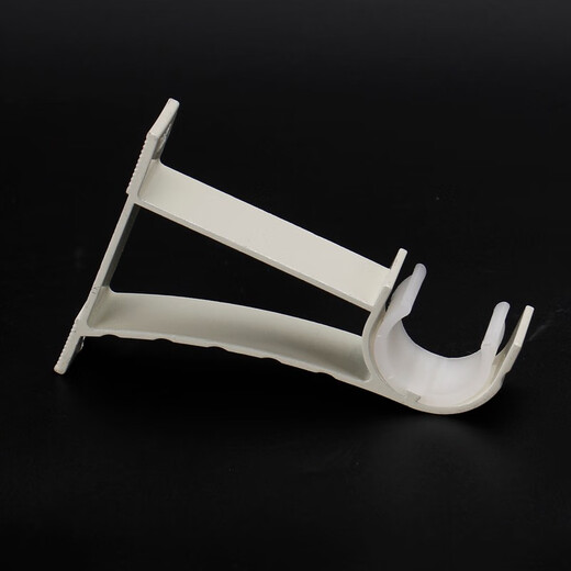 Xinfeiyu top-mounted side-mounted single-rod curtain rod Roman rod accessories bracket seat base shelf bracket rod bracket hook accessories thickened white double bracket