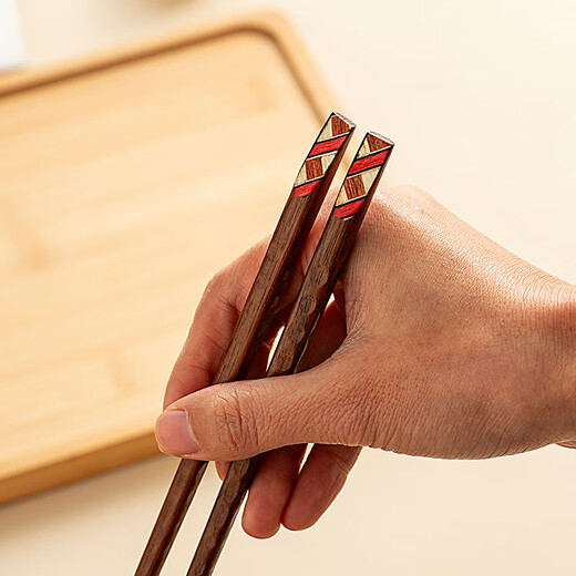 Onlycook high-end retro ironwood chopsticks boxed gift chopsticks non-slip Japanese-style pointed chopsticks one chopstick per person