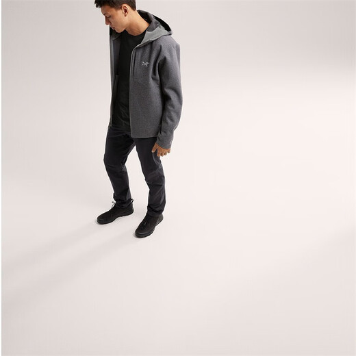 ARC'TERYX Men's Jacket SAWYER WOOL 24 New Outdoor Wool Warm and Breathable Casual Fleece Jacket Men's Hoodie Gray Cloud XS