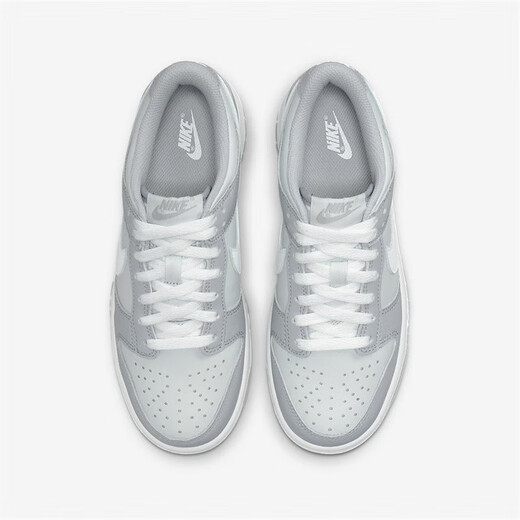 Nike (Nike) Dunk Low Gs Low Top Grey White Retro Retro Retro Anti-Slip Us qui résistait à l'usure DH9765 DH9765-001 37.5
