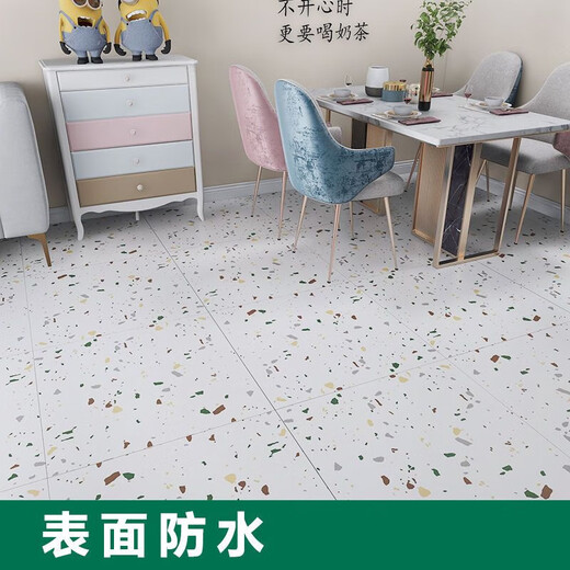 Ein Junsheng PVC Flooring Leder selbst klebendem Bodenaufkleber Haushalt Kunststoff verdickter Kleidung-resistent wasserdichtes Bodenleder Schlafzimmer Bodenaufkleber Rauchresistente Steinmuster 6172#1 Stück von 10 Stück