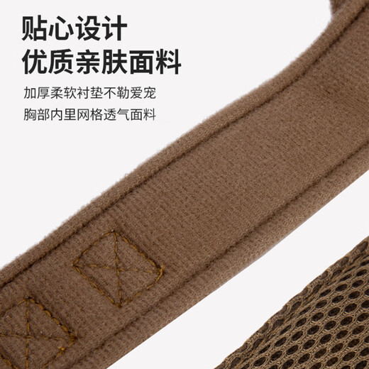 COCS dog rope traction rope, medium and large dog vest-style harness, adjustable German shepherd, border collie, explosion-proof dog collar, chest and back + reflective traction rope L (recommended weight 45-75Jin Jin equals 0.5 kg)