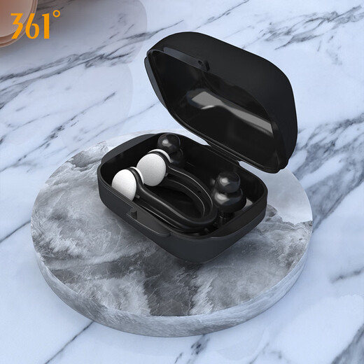 361 Nose clip earplug set swimming waterproof silicone earplugs for adults and children nose clip artifact bathing anti-choking equipment Azure (nose clip earplug set)