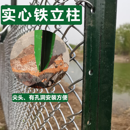 Boundary map cattle fence wire mesh column column cast iron triangular solid column pointed column thickened cattle and sheep outdoor fence net 2.5 meters high thickened 3.2 mm 10 pieces free 1