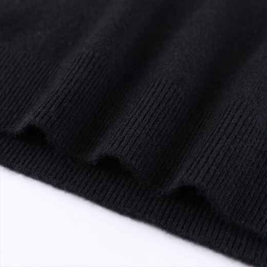 Antonio 10.2% cashmere + 89.8% sheep wool men's high-end wool sweater solid color versatile bottoming sweater
