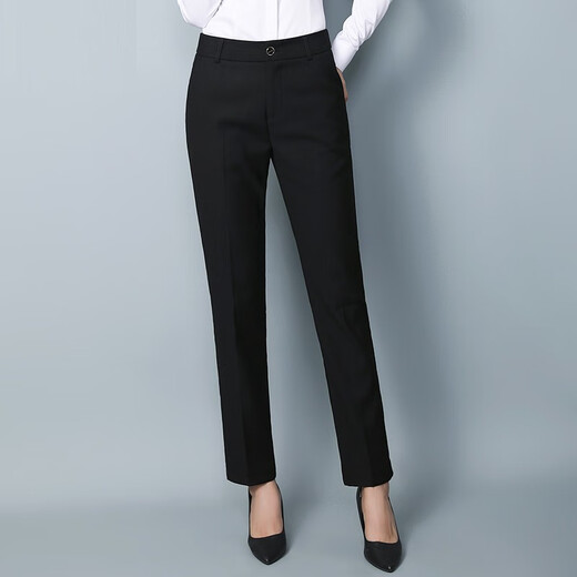 DGPZ formal pants for women, business casual suit pants, straight-leg suit pants, professional commuting overalls, slim pants W8938 Gray XL