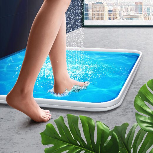 Diyin bathroom water barrier strip bathroom partition water blocking strip shower room toilet partition kitchen self-adhesive partition waterproof artifact partition silicone slot bathroom hand table length 80cm