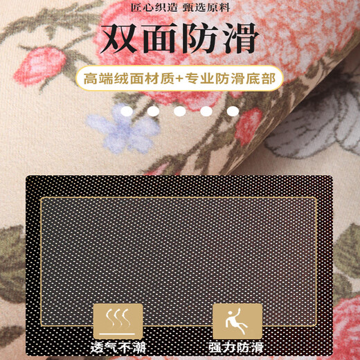 Gudie sense entrance door mat floor mat household foot mat entrance door American retro entrance door entrance Perry Days-square horizontal version 60*90CM wear-resistant and scratch-resistant