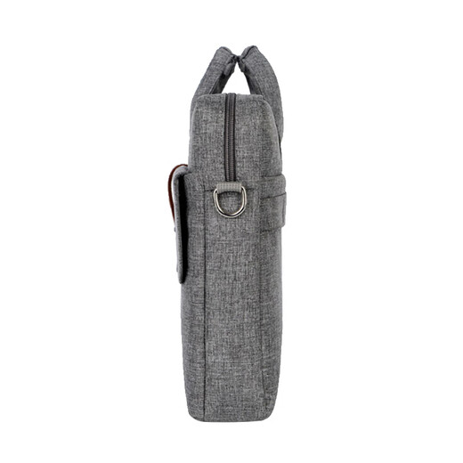 BEDOME 9902 Moidure à main, sac de rangement d'informations en tissu, sac à comparer oblique, grande capacité multicouche, sac à fermeture éclair, sac de service de bureau étanche, personnalisation, gris foncé (taille: 400 * 280 * 70 mm)