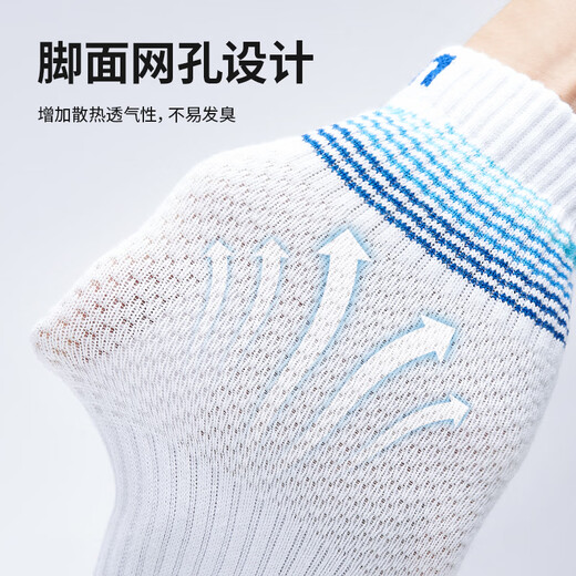 TAAN泰昂男款加厚毛巾底中筒羽毛球袜子T513混色3双装