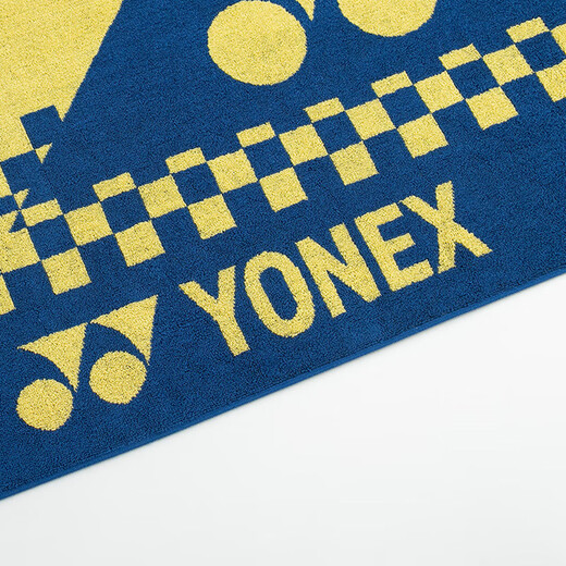 YONEX尤尼克斯羽毛球运动毛巾棉质柔软跑步健身吸汗舒适AC1236CR黄藏青
