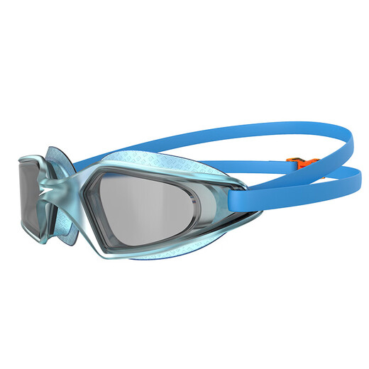 Speedo children's swimming goggles, youth wide-vision coated swimming goggles for boys and girls, high-definition anti-fog, blue/smoke (non-coated)