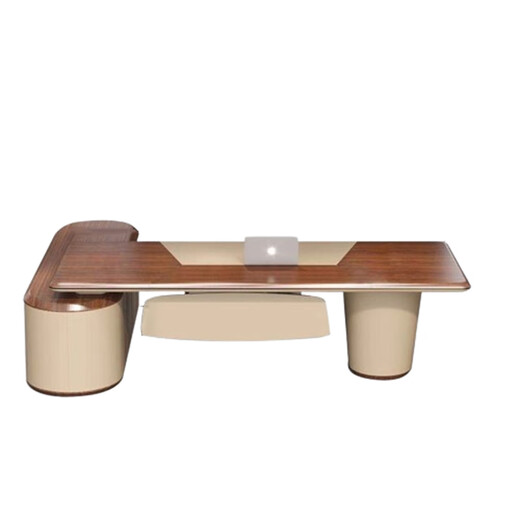 Kong Qiu Mingge commercial boss table office desk and chair combination president table simple modern high-end atmospheric executive desk office table 1.8 meters boss table (with side cabinets)