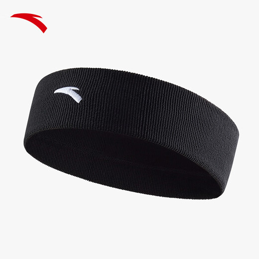 安踏（ANTA）【凯里·欧文同款】运动头带 男女专业健身练球护额训练跑步发带 黑色-1 均码