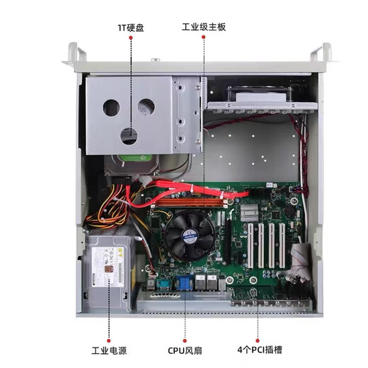 Yiyang Advantech Industrial Control Machine IPC-610L Core 2-10/12/13 generation i5 i7 i9 processor industrial computer computer server upper computer Advantech SIMB-684G2 (6-7 generation motherboard) I5/16G/1T machinery