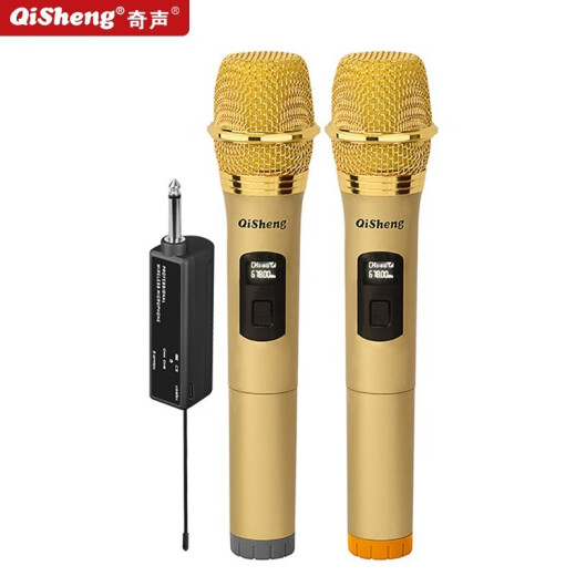 奇声（QISHENG）无线话筒 麦克风K歌U段定频调频家用舞台户外唱歌演出主持声卡直播音响麦可充电麦 QM-719可充电单话筒（50米无障碍距离接收）
