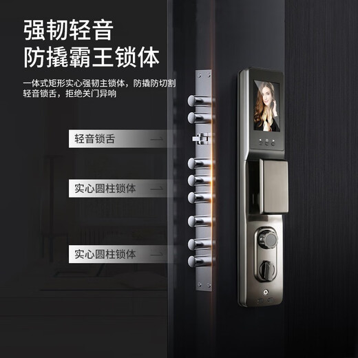 
Gu Hao (GUHAO) Class A security door entry door face recognition visual Maoyan household sun protection door safety door entry door standard door 2050*1050 [Single door - open direction consultation] A8 mechanical lock
