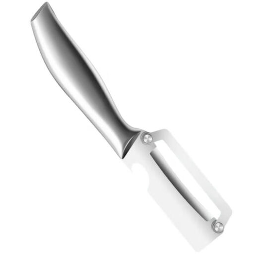 Multifunktionales Schälmesser, Edelstahlschäler, Küche, spezielles Obstwerkzeug, Zwei-in-Eins-Melonenhobel, Ganzstahl-Zuckerrohrmesser, Ganzstahl-Zwei-in-Eins-Schälmesser, 1 Stück