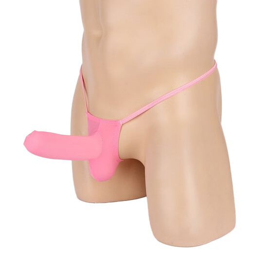 Men's Sexy Underwear Ultra-Thin Transparent Ice Ribbon T-Pants Men's T-Pants Men's See-through Sexy Underwear Black One Size Cover Closed Mouth