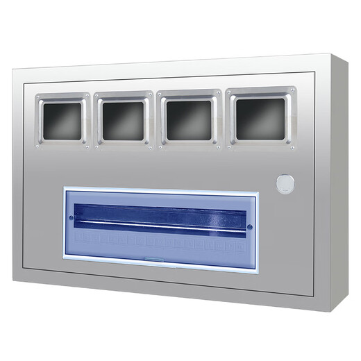 Stainless steel meter box for one household, exposed and concealed single-phase electrical box box, distribution box, outdoor indoor shell box, exposed installation for 2 households