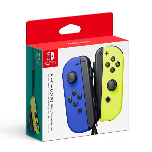 Nintendo (Nintendo) Domestic Bonded Warehouse Switch Original Pro Limited Controller/Joycon Left and Right Controllers NS Peripheral Accessories Carrying Bag Storage Bag Official Original Joy-con Blue and Yellow Left and Right Controllers