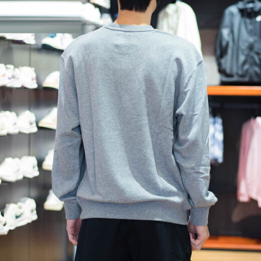 耐克（NIKE）卫衣男装秋冬新款运动服针织圆领男士上衣套头衫FQ1865-687 FQ1865-091灰色 XL