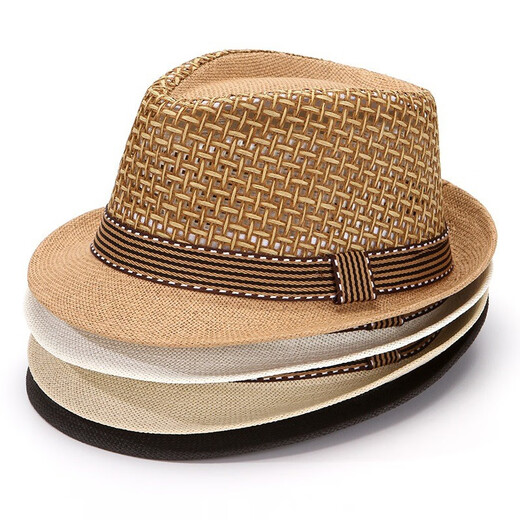 Tuzun (kingtrip) middle-aged and elderly hat men spring and summer dad sun hat topper grandpa mesh breathable straw hat sun hat deep khaki
