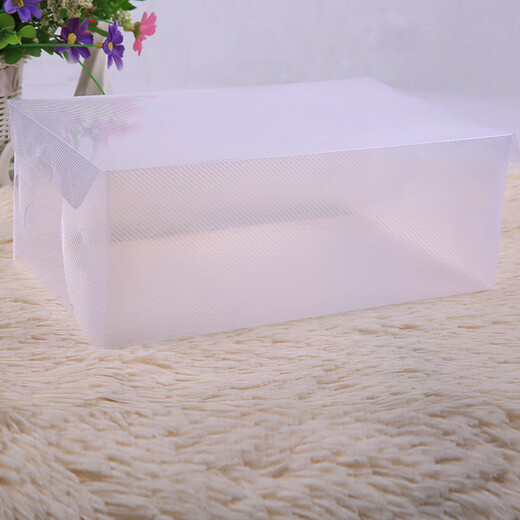 Yijun transparent shoe box, dust-proof and moisture-proof shoe storage box, simple folding space-saving shoe storage artifact, upgraded thickening and high-transparency model, 10 pieces, recommended for women's shoes (suitable for shoe sizes up to 39 sizes)