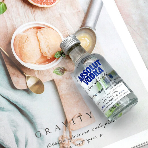 绝对伏特加正品行货官方授权瑞典原装进口伏特加酒洋酒鸡尾酒烈酒调酒送礼品 原味 50mL 1瓶